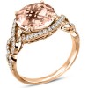 Morganite Rose Gold Ring