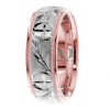 Rose White Gold Religious Wedding Ring