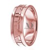 Rose Gold Religious Wedding Bands