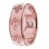 Rose Gold Religious Wedding Bands