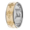 Two Tone Religious Wedding Bands