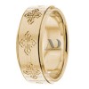 Yellow Gold Religious Wedding Ring