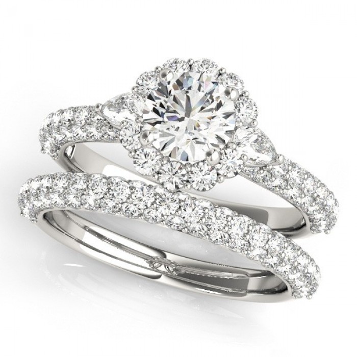 White Gold Bridal Set