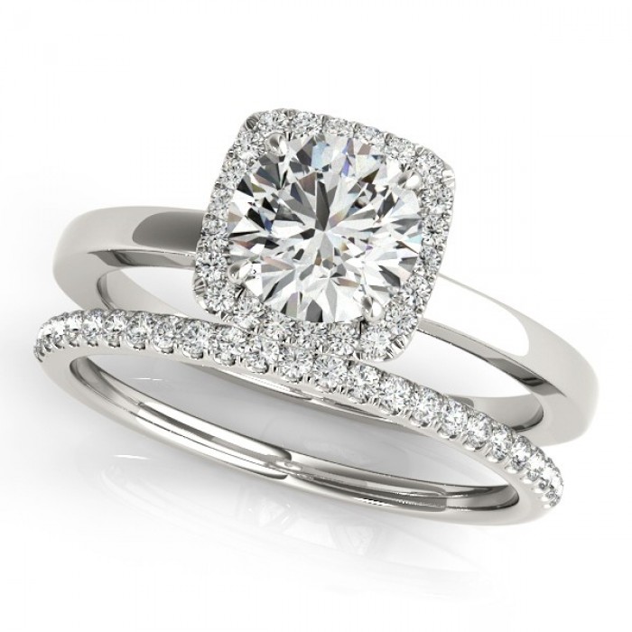 White Gold Bridal Set