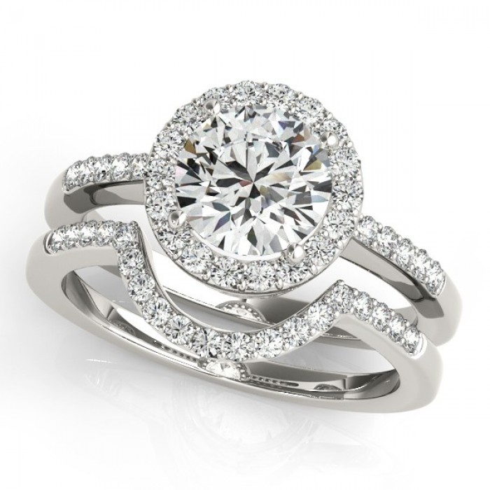White Gold Bridal Set