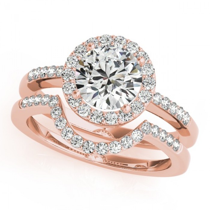 Rose Gold Bridal Set