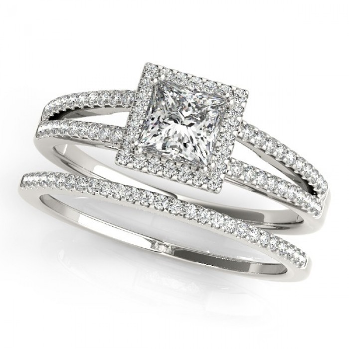 White Gold Bridal Set