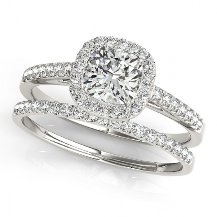 White Gold Bridal Set