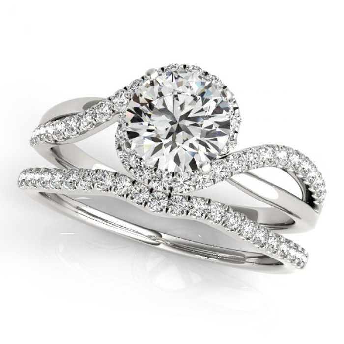 White Gold Bridal Set