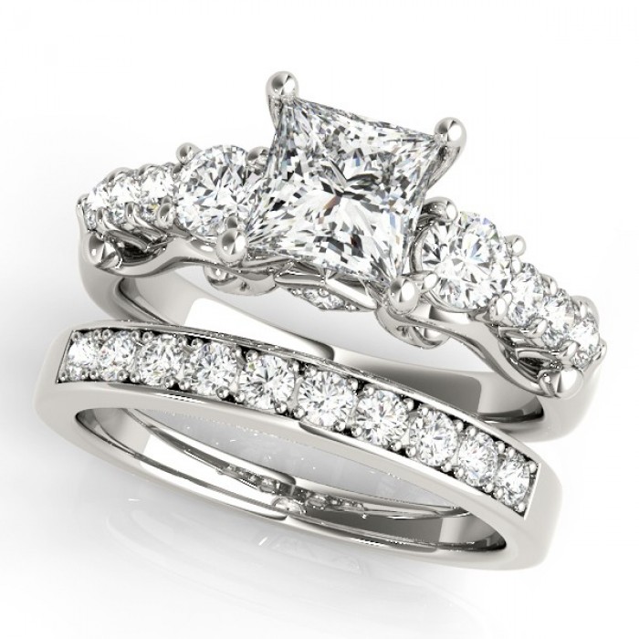 White Gold Bridal Set
