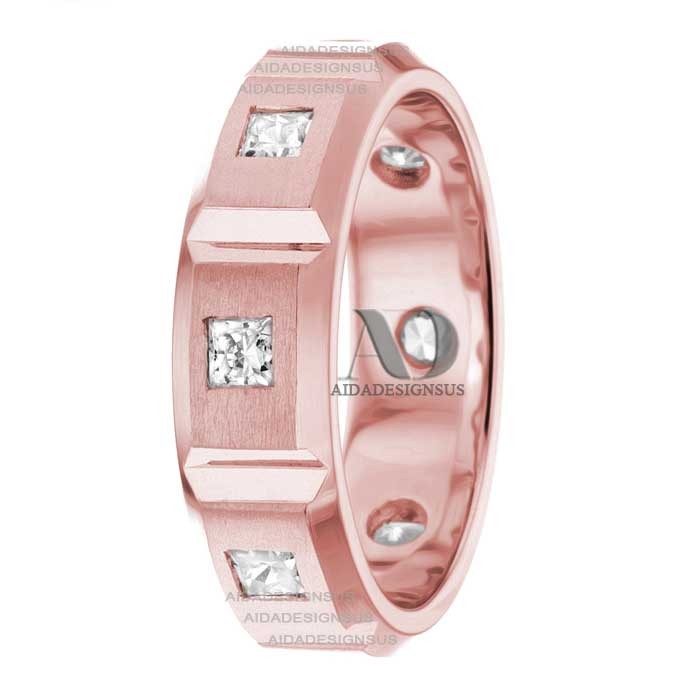 DW1AD450 Rose Gold Diamond Wedding Band