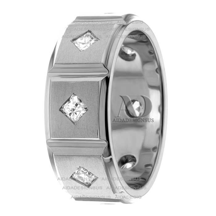 DW1AD480 White Gold Diamond Wedding Ring 