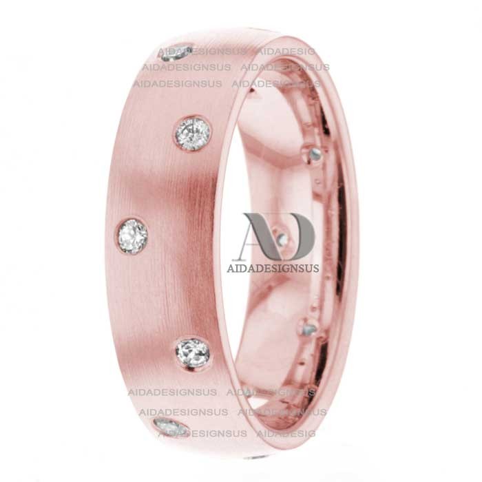 DW9AD000 Rose Gold Diamond Wedding Band