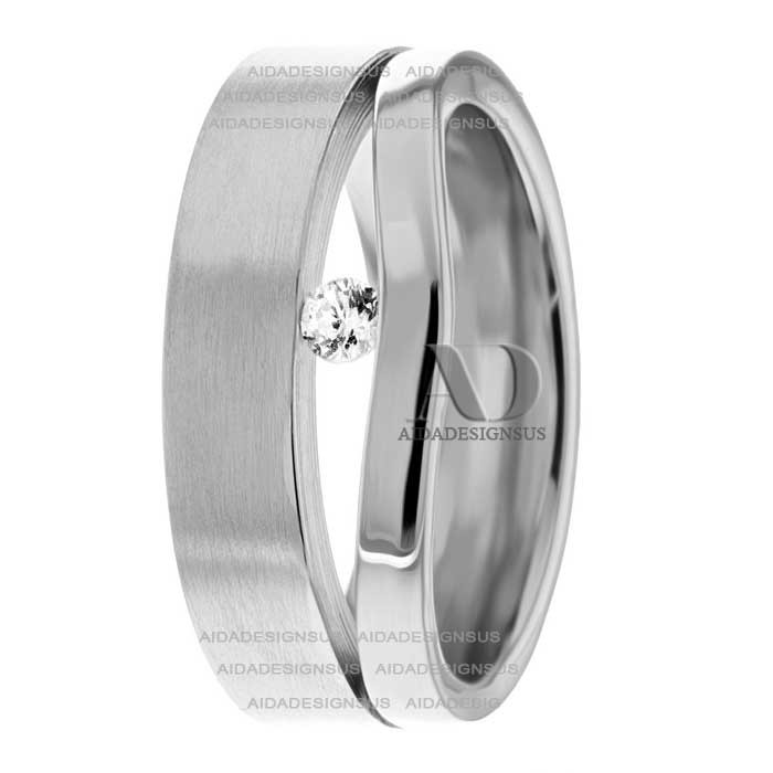 Dominique Diamond Wedding Band 9mm 0.05 Ctw. Aide Designs US