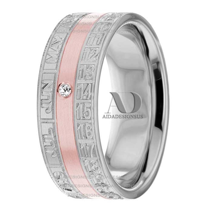 Rose & White Gold Diamond Ring