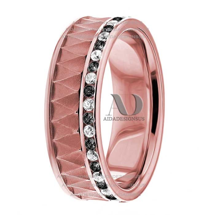 DW9AD158-BD Rose Gold Diamond Wedding Band