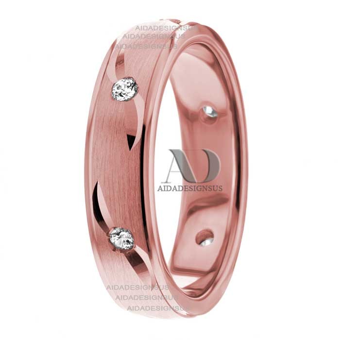 DW9AD170 Rose Gold Diamond Wedding Band