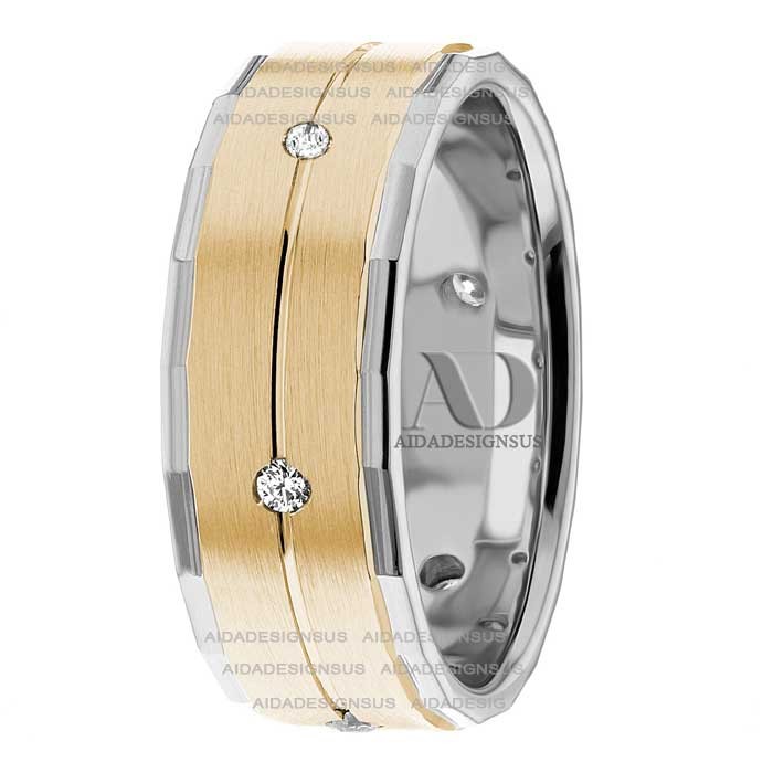 DW9AD205 Two Tone Diamond Ring