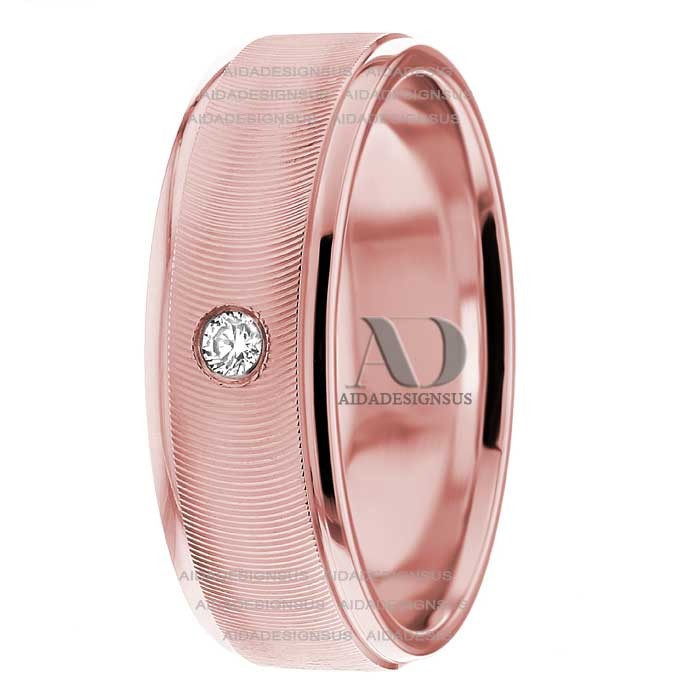 DW9AD213 Rose Gold Diamond Wedding Band