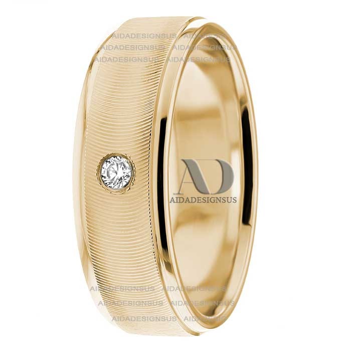 DW9AD213 Yellow Gold Diamond Wedding Bands