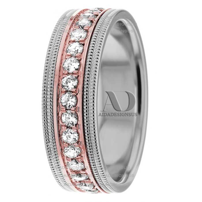 DW9AD214 Two Tone Diamond Ring