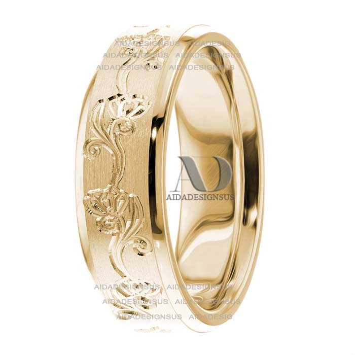Handcarved Wedding Bands