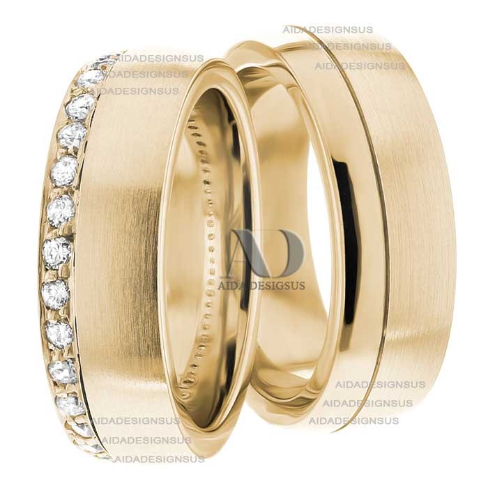 Yellow Gold Matching Wedding Bands