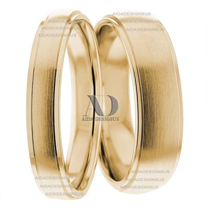 White Gold Matching Wedding Rings