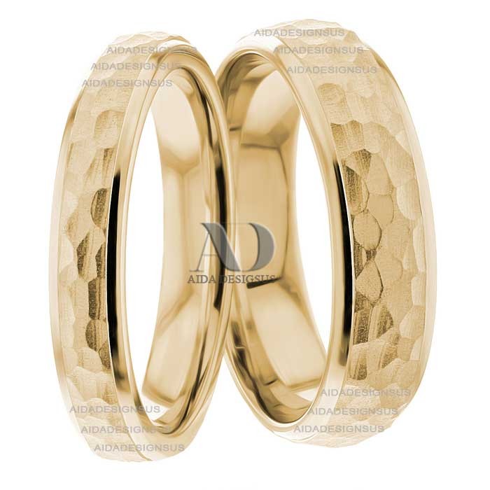 Yellow Gold Matching Wedding Bands