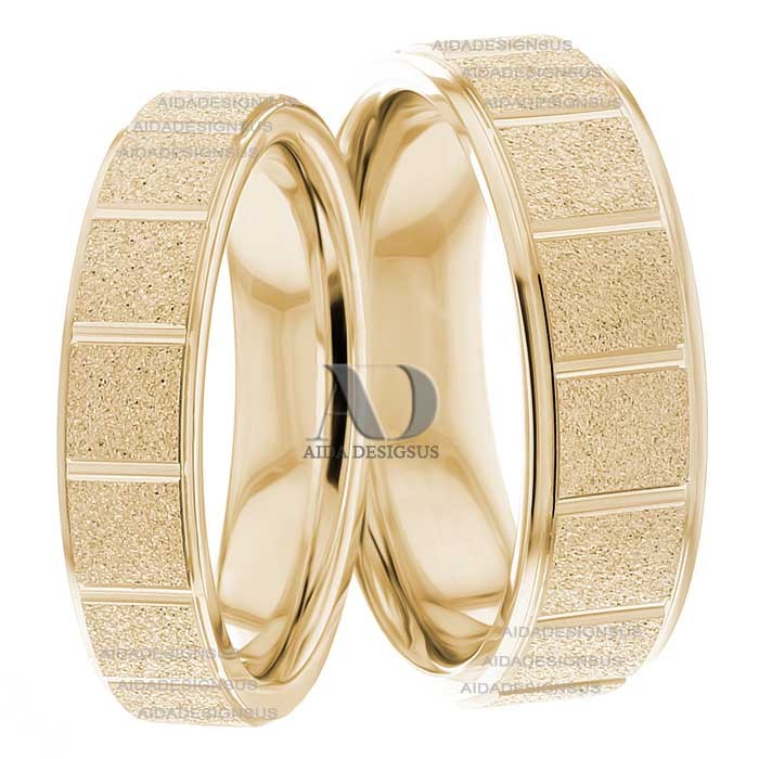 Yellow Gold Matching Wedding Bands