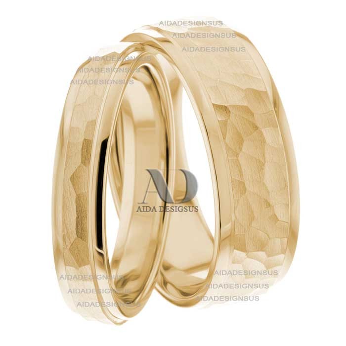 Yellow Gold Matching Wedding Bands
