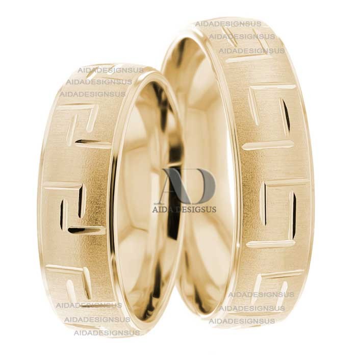 Yellow Gold Matching Wedding Bands