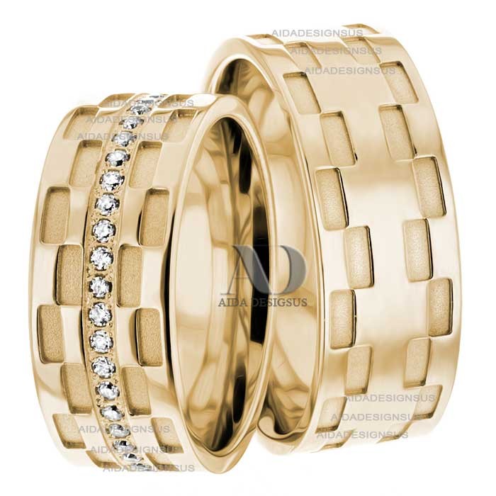Yellow Gold Matching Wedding Bands