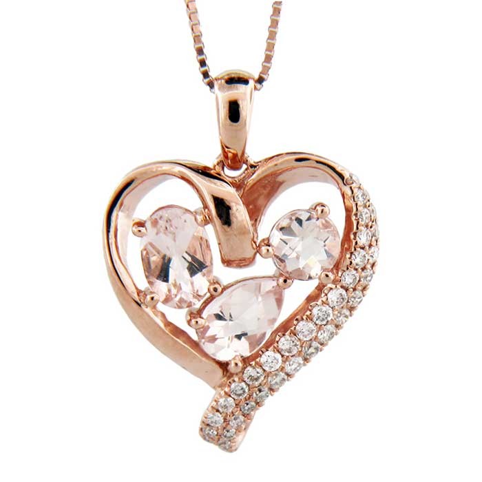 Morganite Rose Gold Pendant