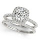 Diamond Bridal Set, Total Side Stones Diamond Weight 0.36 Ctw.