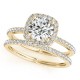 Diamond Bridal Set, Total Side Stones Diamond Weight 0.36 Ctw.