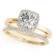 Diamond Bridal Set, Total Side Stones Diamond Weight 0.26 Ctw.