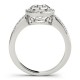Diamond Bridal Set, Total Side Stones Diamond Weight 0.33 Ctw.