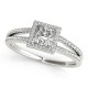 Diamond Bridal Set, Total Side Stones Diamond Weight 0.29 Ctw.