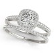 Diamond Bridal Set, Total Side Stones Diamond Weight 0.34 Ctw.