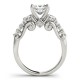 Diamond Bridal Set, Total Side Stones Diamond Weight 1.00 Ctw.