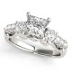 Diamond Bridal Set, Total Side Stones Diamond Weight 1.00 Ctw.