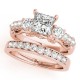 Diamond Bridal Set, Total Side Stones Diamond Weight 1.00 Ctw.