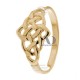 Colleen Trinity Knot Ring 10.5mm Wide on Top