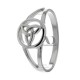 Allison Trinity Ring 9.5mm Wide on Top