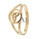 Allison Trinity Ring 9.5mm Wide on Top