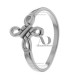 Lillie Trinity Knot Ring 11mm Wide on Top