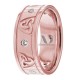 Ella Celtic Diamond Trinity Knot Wedding Bands 8.00mm