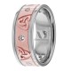 Ella Celtic Diamond Trinity Knot Wedding Bands 8.00mm