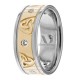 Ella Celtic Diamond Trinity Knot Wedding Bands 8.00mm